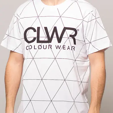 Colour Wear CLWR Tee White Polygon - S 