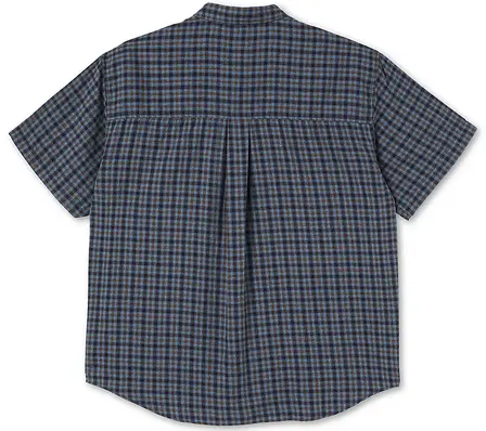 Polar Mitchell Flannel Shirt Blue Brown - M 