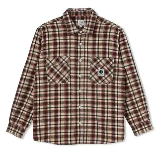 Polar Mitchell Flannel LS Shirt Brown