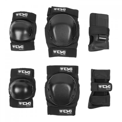 TSG Basic Skatepads - Set Black - M 