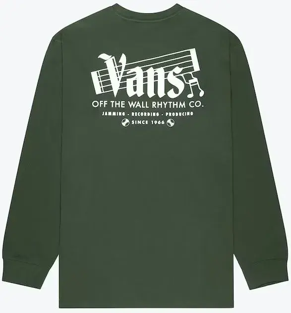 Vans Off The Wall Rhythm Logo LS Tee Mountain View - M 