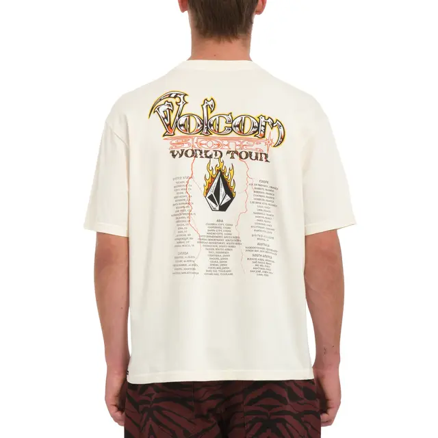 Volcom Stone Ghost SS Tee Off White - M 