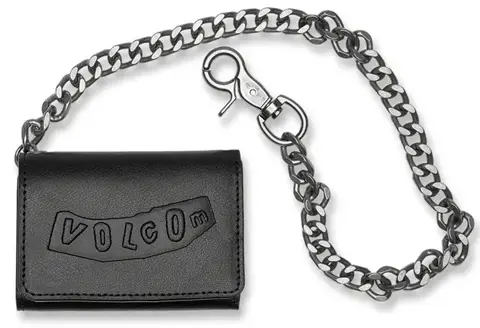 Volcom Pistol Leather Wallet Black - One size