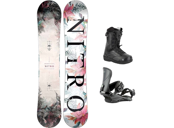 Nitro Fate komplett snowboardpakke All Mountain/Freestyle - Herre