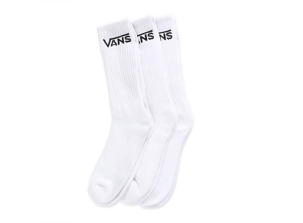 Vans Classic Crew Sock, 3-pack White - 42,5-47