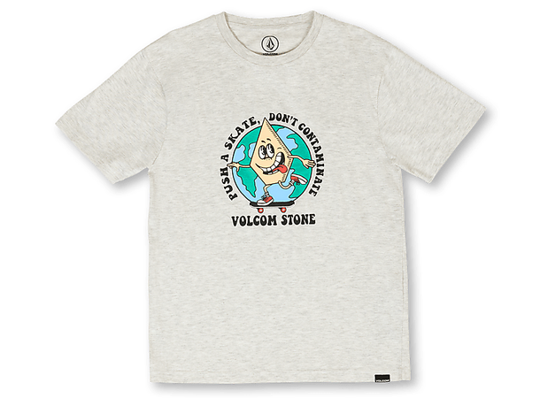 Volcom Dontcontaminate SS Tee Bone Heather - XL/14år