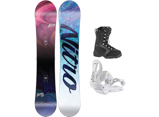 Nitro Lectra komplett snowboardpakke All Mountain - Dame
