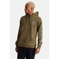 Brixton Crest Hood Military Olive/Teal/White - S
