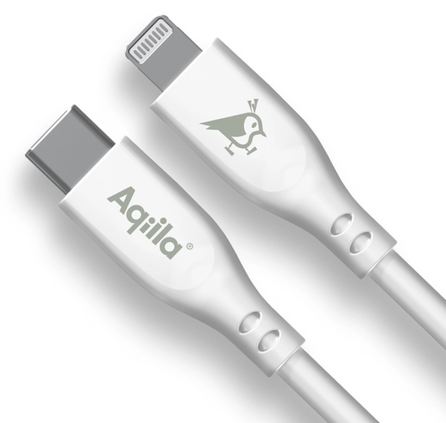 Aqiila Silicon USB-C/Lightni. 2.0 60W 1m Charging cable 