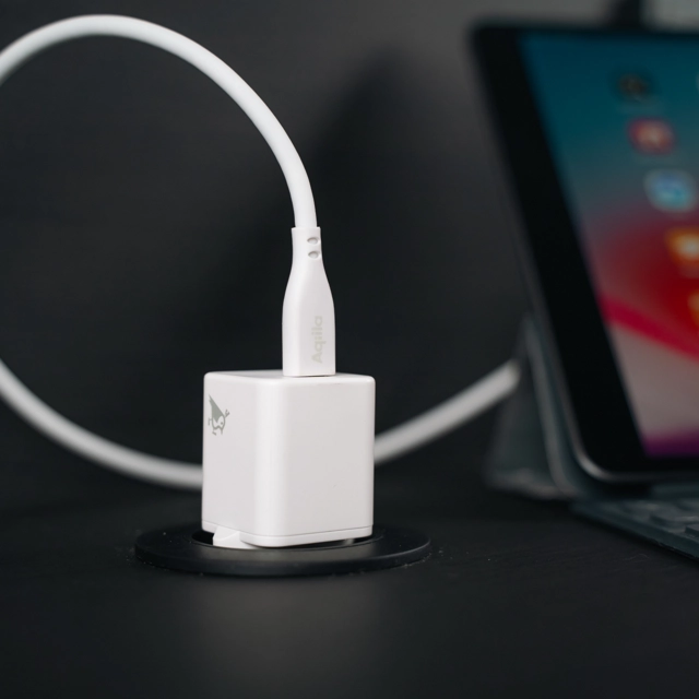 Aqiila Silicon USB-C/Lightni. 2.0 60W 1m Charging cable 