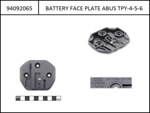 Låseplate Simplo Intube 720Wh batteri inkl. 3 skruer
