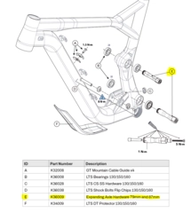 Expanding Axle Hardware 79mm and 87mm