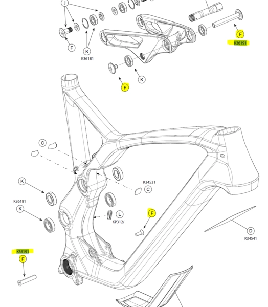 Force Crb 29 Shock Bolts Force Crb 2021-&gt;