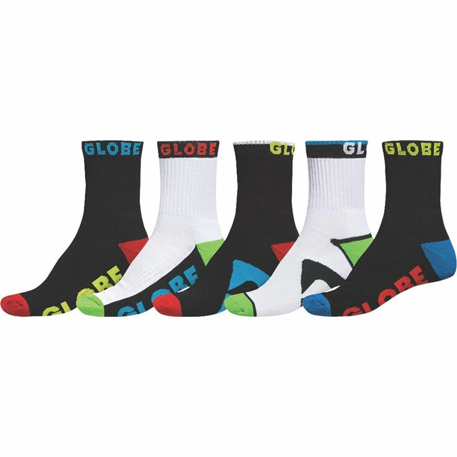 Globe Destroyer Crew Socks 5-pk (33-39) One size 