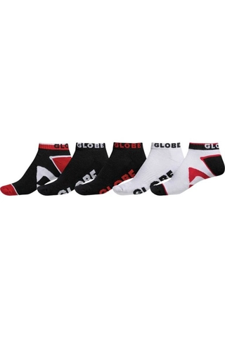 Globe Destroyer Ankle Socks 5-pk (37-45) One Size