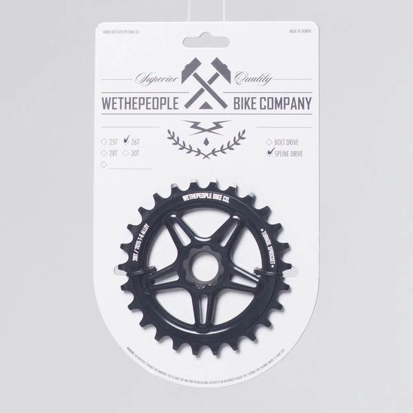 WTP Turmoil Sprocket Spline Drive 25T Black - One size