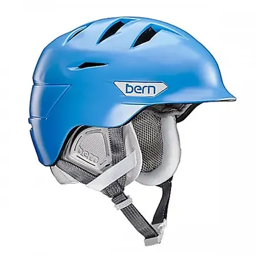 Bern Hepburn w/Grey Liner Satin Bright Blue - XS/S 