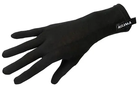 Aclima HotWool Heavy Liner Gloves Jet Black