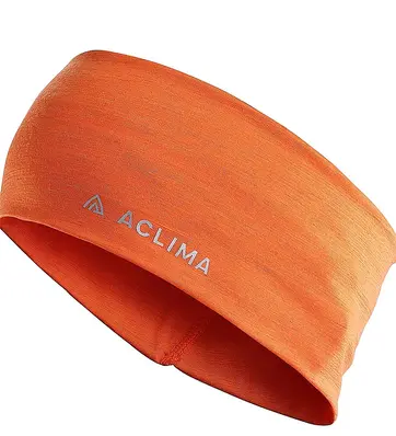 Aclima LightWool Headband Orange Tiger - M 