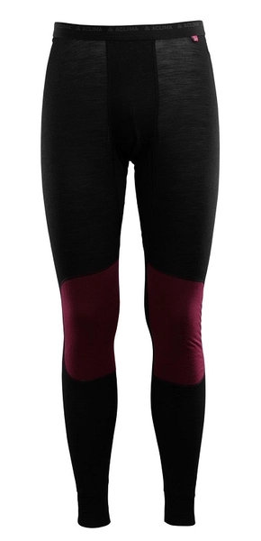 Aclima LightWool Reinforced Longs Jet Black/Zinfandel