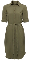 Aclima LeisureWool Woven Wool Dress W's Ranger Green - XL