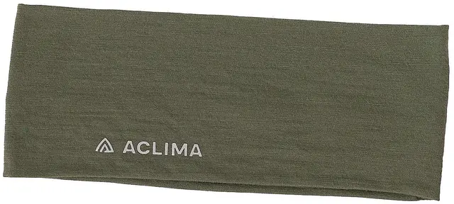 Aclima LightWool headband Ranger Green - M 
