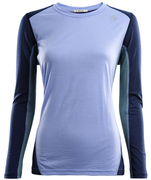 Aclima LightWool sportshirt W&#39;s Purple Imp/NavyBlazer/NorthAtlantic