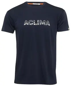 Aclima LightWool tee Logo M's Navy Blazer