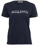 Aclima LightWool tee Logo W's Navy Blazer - L