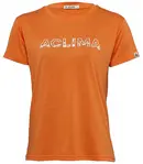 Aclima LightWool tee Logo W's Orange Tiger - S