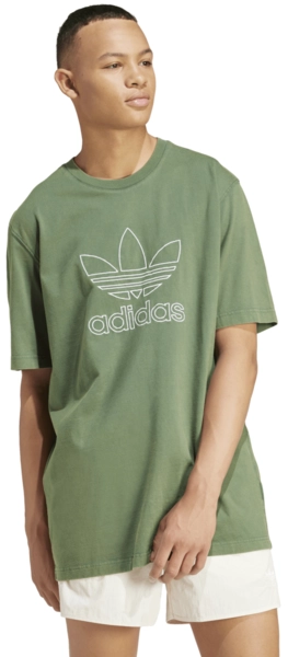 Adidas Outline Trefoil Tee Greoxi