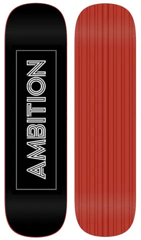 Ambition Jib Snowskate Red - 8,5" x 32,5"