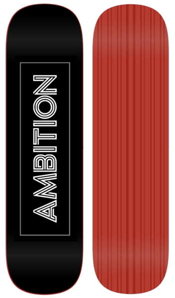 Ambition Jib Snowskate Red - 8,5&quot; x 32,5&quot;