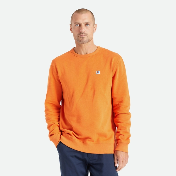 Brixton Alton Crew Burnt Orange