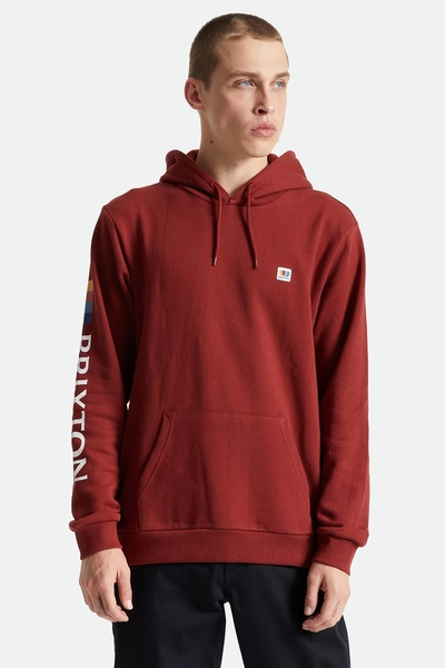 Brixton Alton Hood Dark Brick