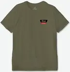 Brixton Linwood S/S Tee Olive Surplus/Gold/Aloha Red - M