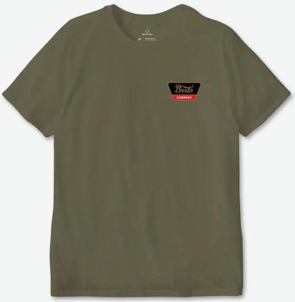 Brixton Linwood S/S Tee Olive Surplus/Gold/Aloha Red