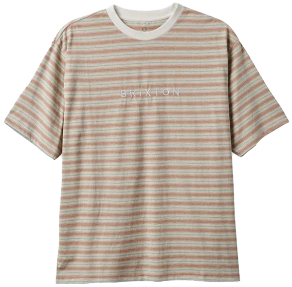 Brixton Hilt Alpha Line SS Knit Twig/Whitecap/Seafoam