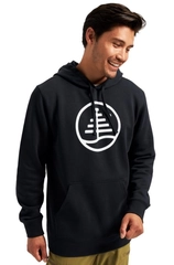 Burton Family Tree Pullover Hoodie True Black - L