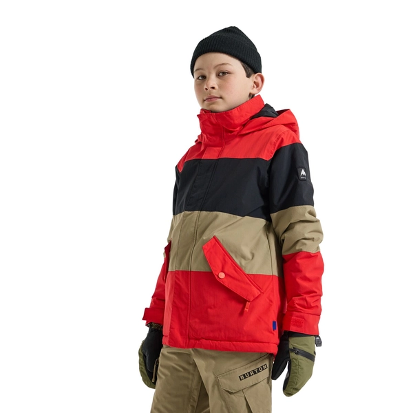 Burton Boys Symbol Jacket Tomato/True Black/Kelp