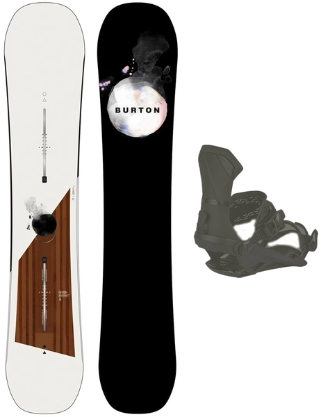 Burton Flight Attendant m/binding All Mountain/Freeride - Herre