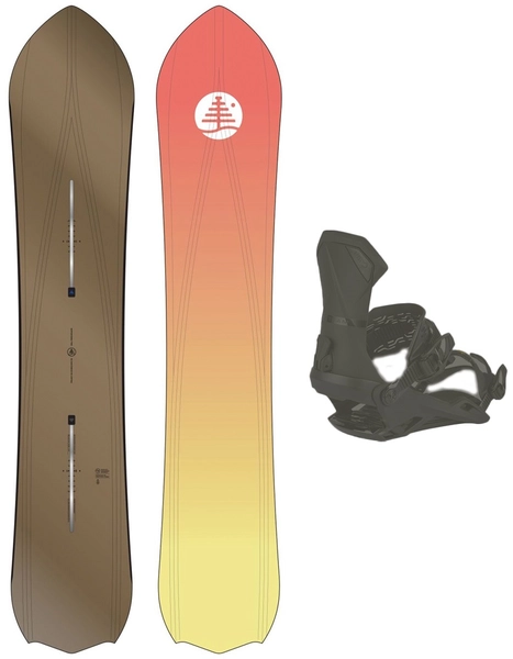 Burton FT 3D Double Dog m/binding Freeride - Herre