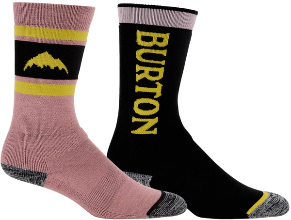 Burton Kids Weekend MW Sock 2-pack Powder Blush
