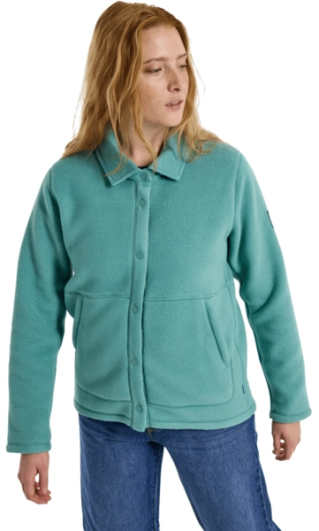 Burton W&#39;s Cinder Fleece Snap Shirt Rock Lichen