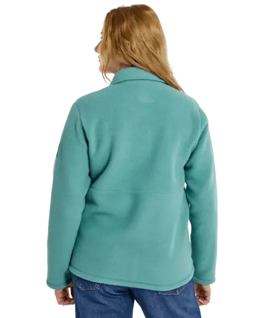 Burton W's Cinder Fleece Snap Shirt Rock Lichen - L 
