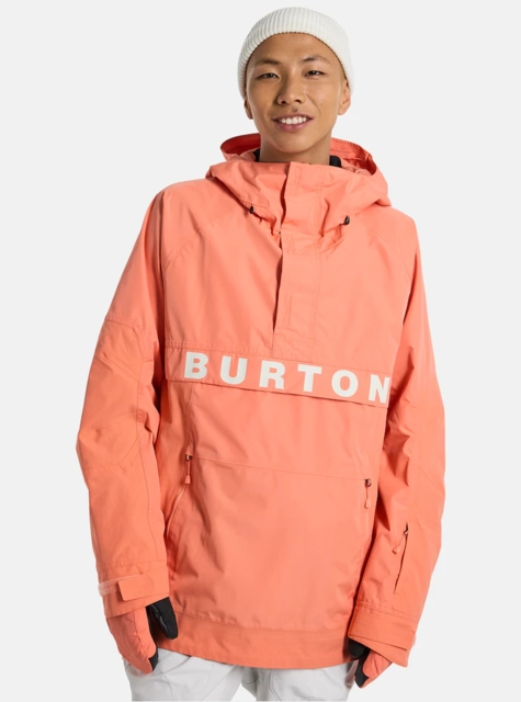 Burton Frostner Anorak Peach Echo - M 