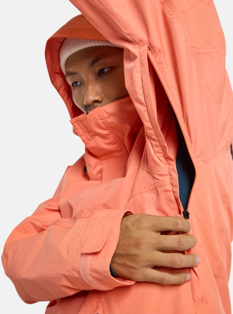 Burton Frostner Anorak Peach Echo - M 