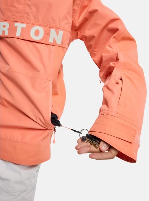Burton Frostner Anorak Peach Echo - M 
