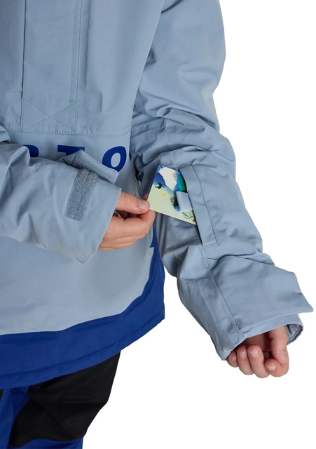 Burton Kids Frostner 2L Anorak Dusty Blue/Twilight Blue - M/10år 