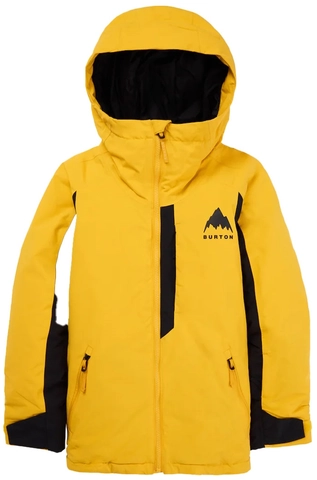 Burton Kids Hillslope 2L Jacket Goldenrod/True Black